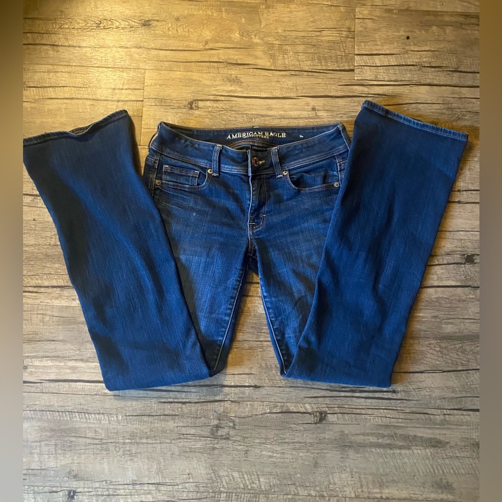 American Eagle Medium-Wash Bootcut/ Flare Stretch Denim